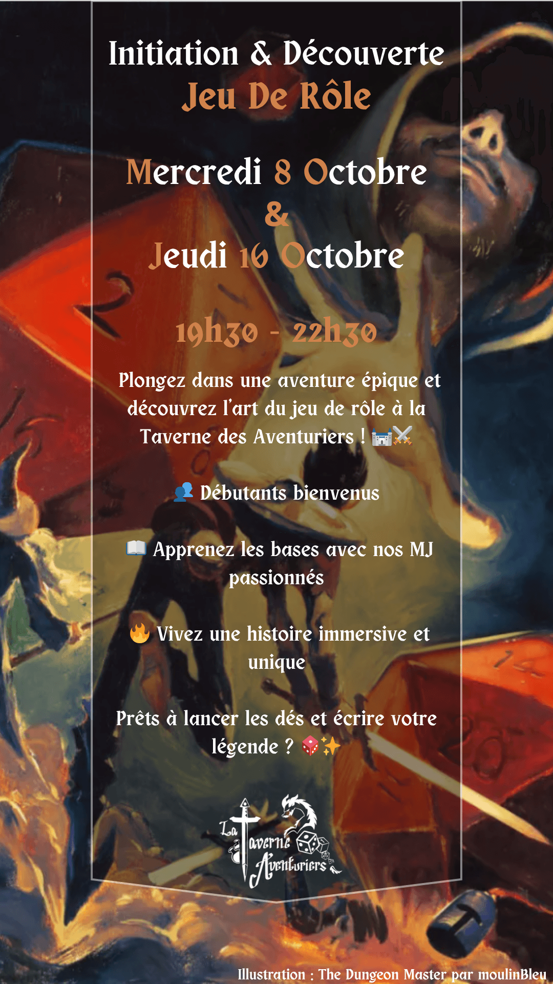 Soirée Initiation Jeu de Rôle (Octobre)