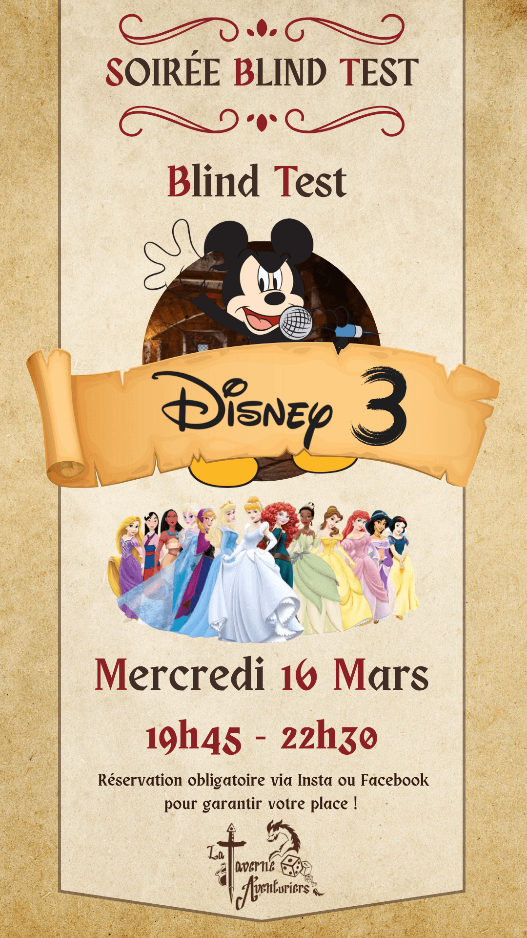 Soirée Blind Test Disney 3