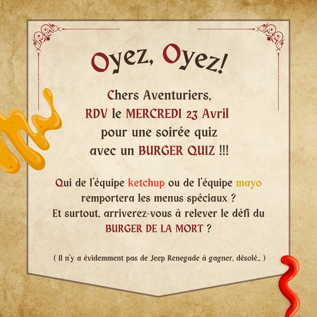 Soirée Burger Quiz